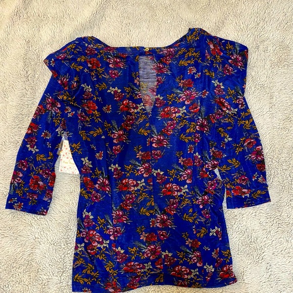 Free People Dock Street Floral Blouse - Picture 7 of 7